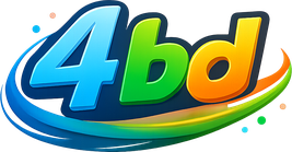 4 bd স্বর্ণালি লোগো